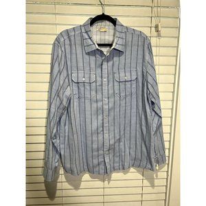 Carbon 2‎ Cobalt Long Sleeve Button Up Shirt - Size L